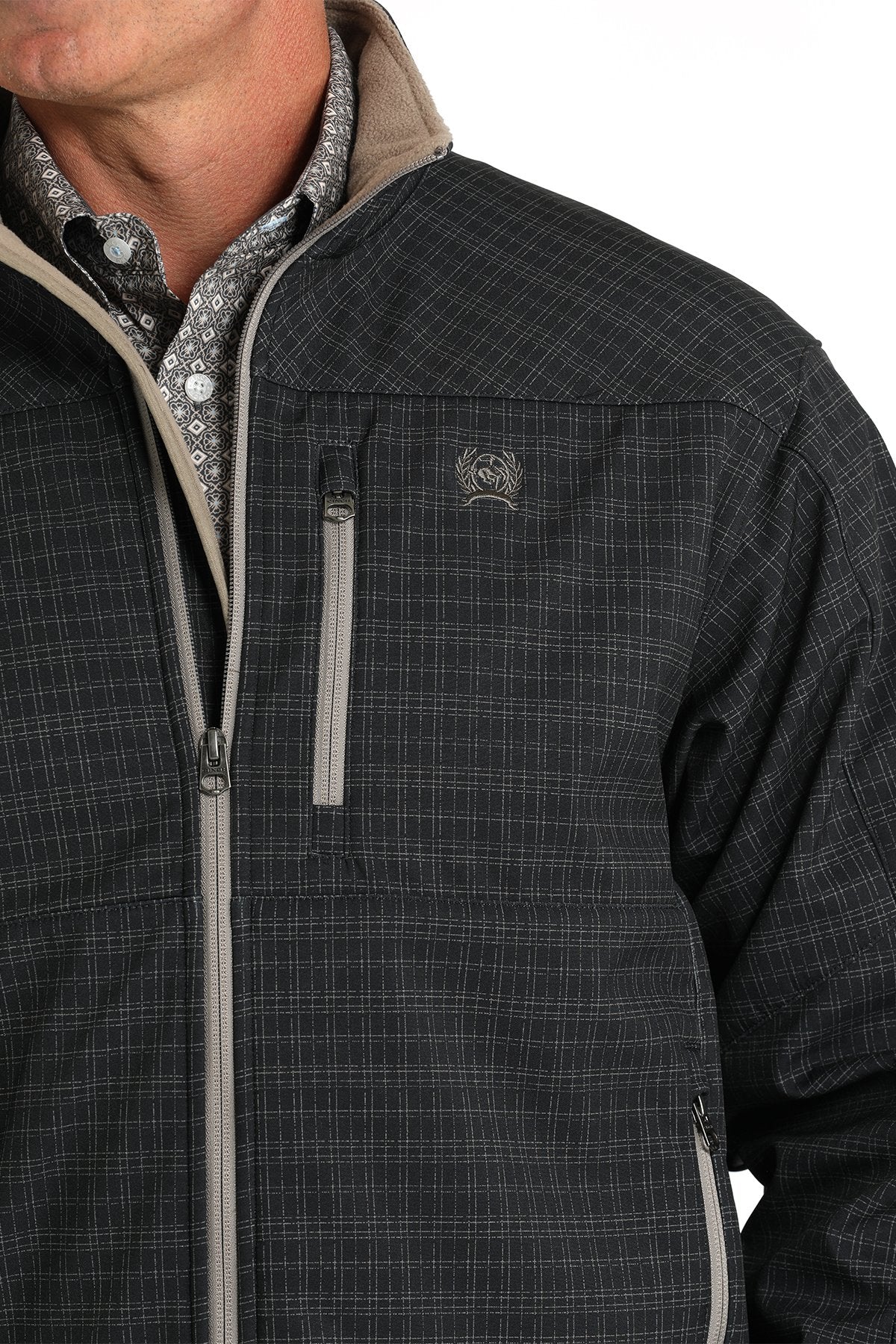 CINCH MENS BONDED JACKET NAVY COTTON INTERIOR 3007