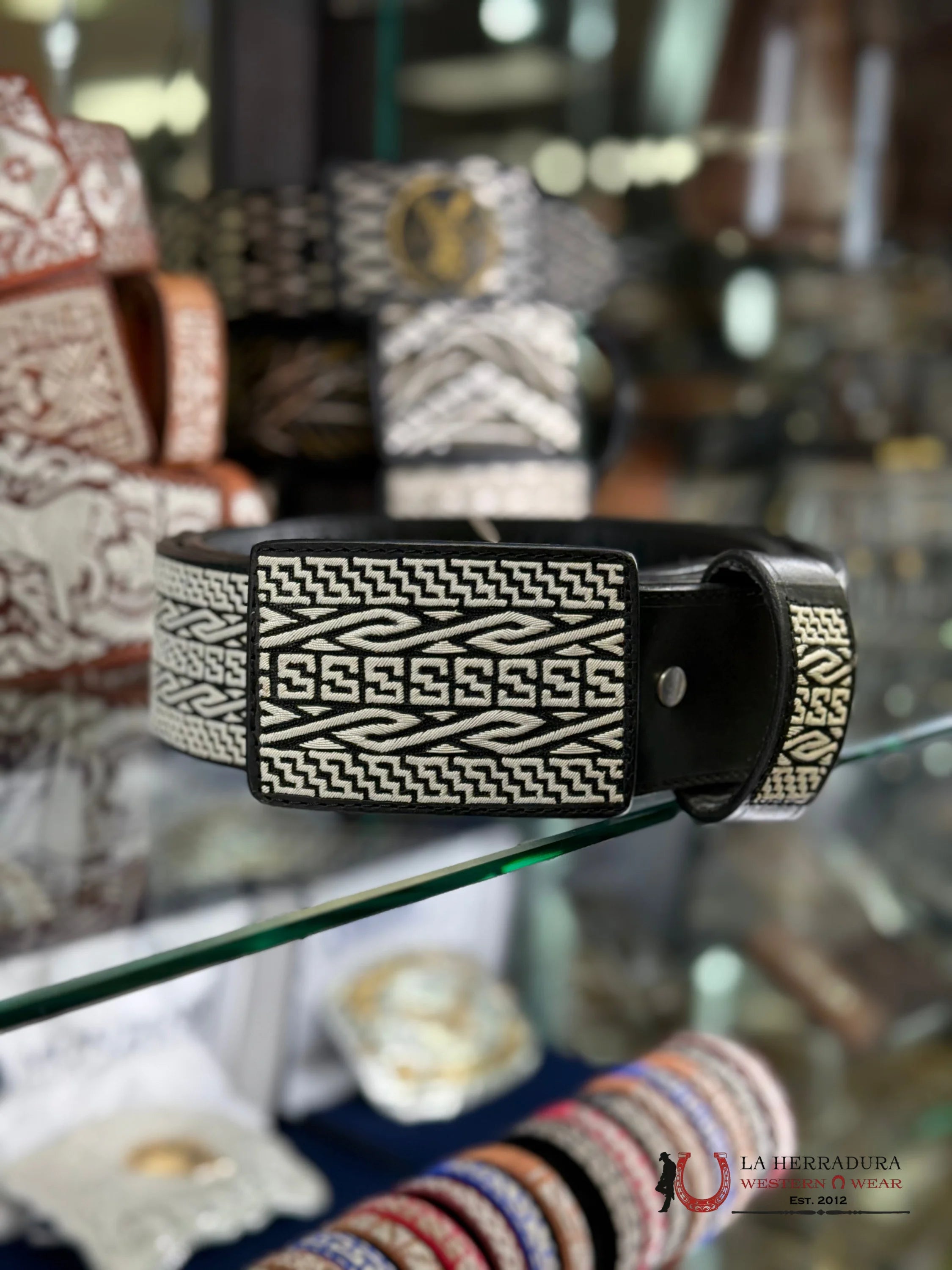 CINTO DE PLATA AZTECA ALL OVER CINTURONES HOMBRES