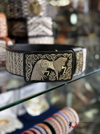 SILVER HORSE BELT #7