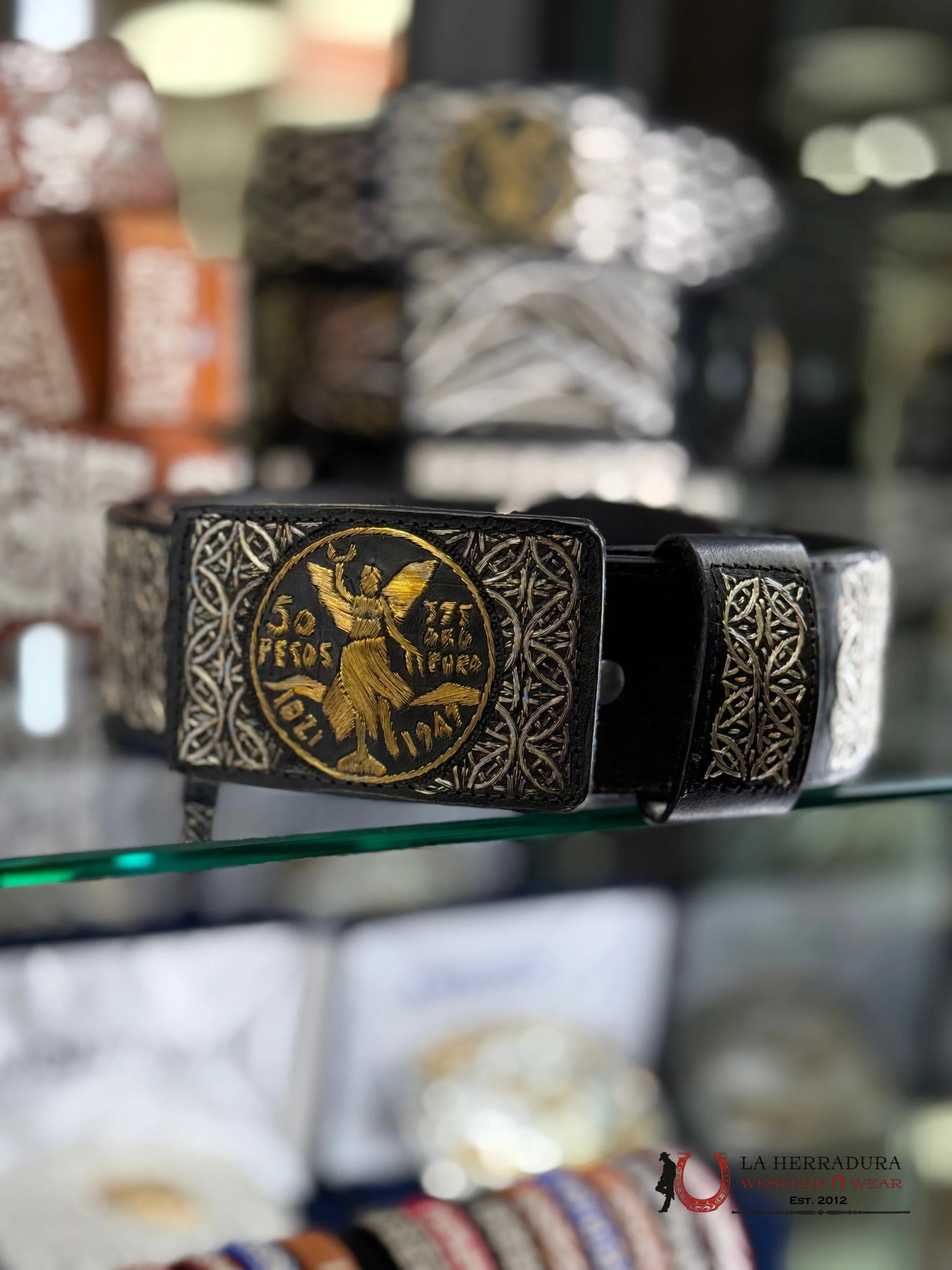 CINTO DE PLATA CENTENARIO GOLD CINTURONES HOMBRES