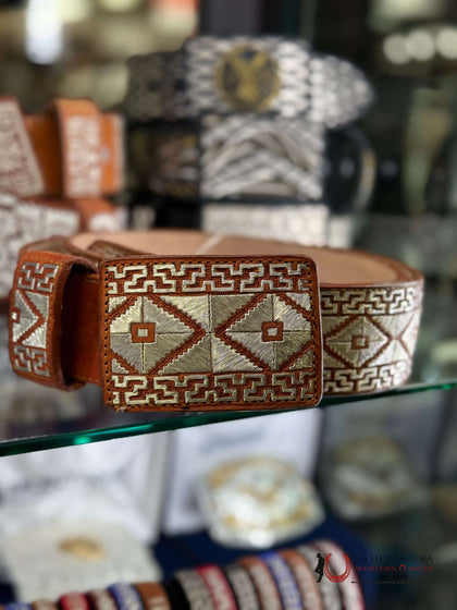 BROWN SILVER BELT #1