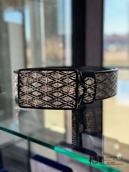 SILVER RHOMBUS EYE BELT