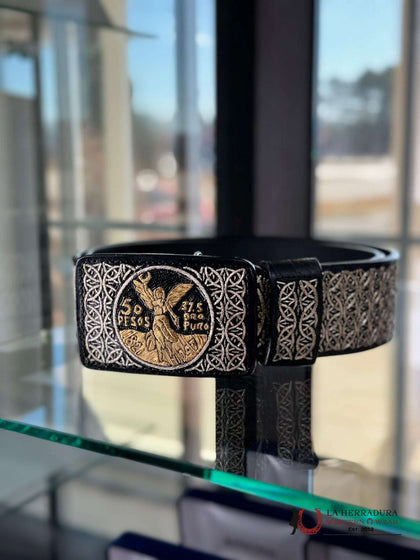 SILVER BELT VILLA 50 PESOS INTERCEPTED CIRCLES DIAMOND