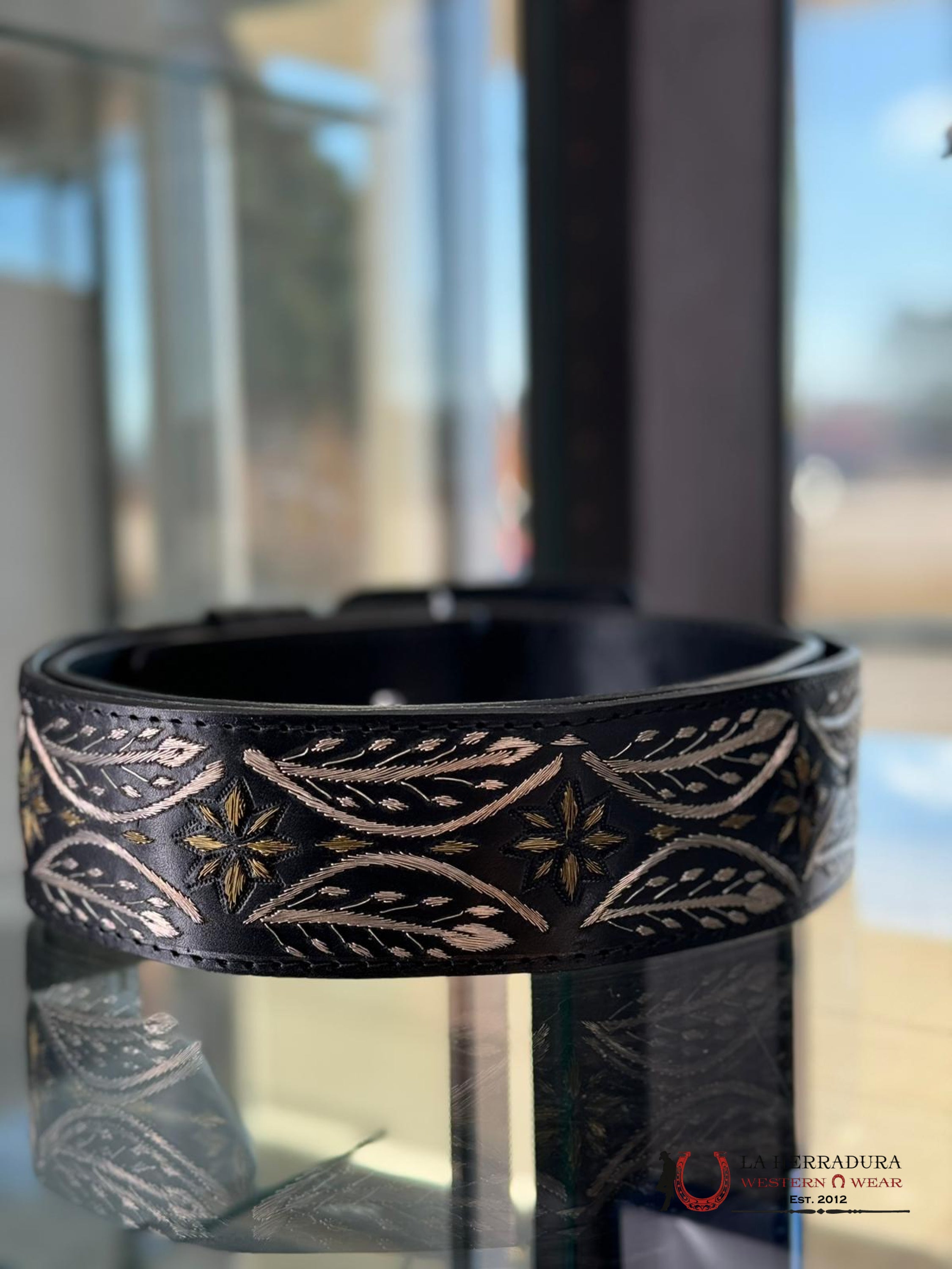 Cinto De Plata Villa Estrella Tallo Frondoso Cinturones Hombres