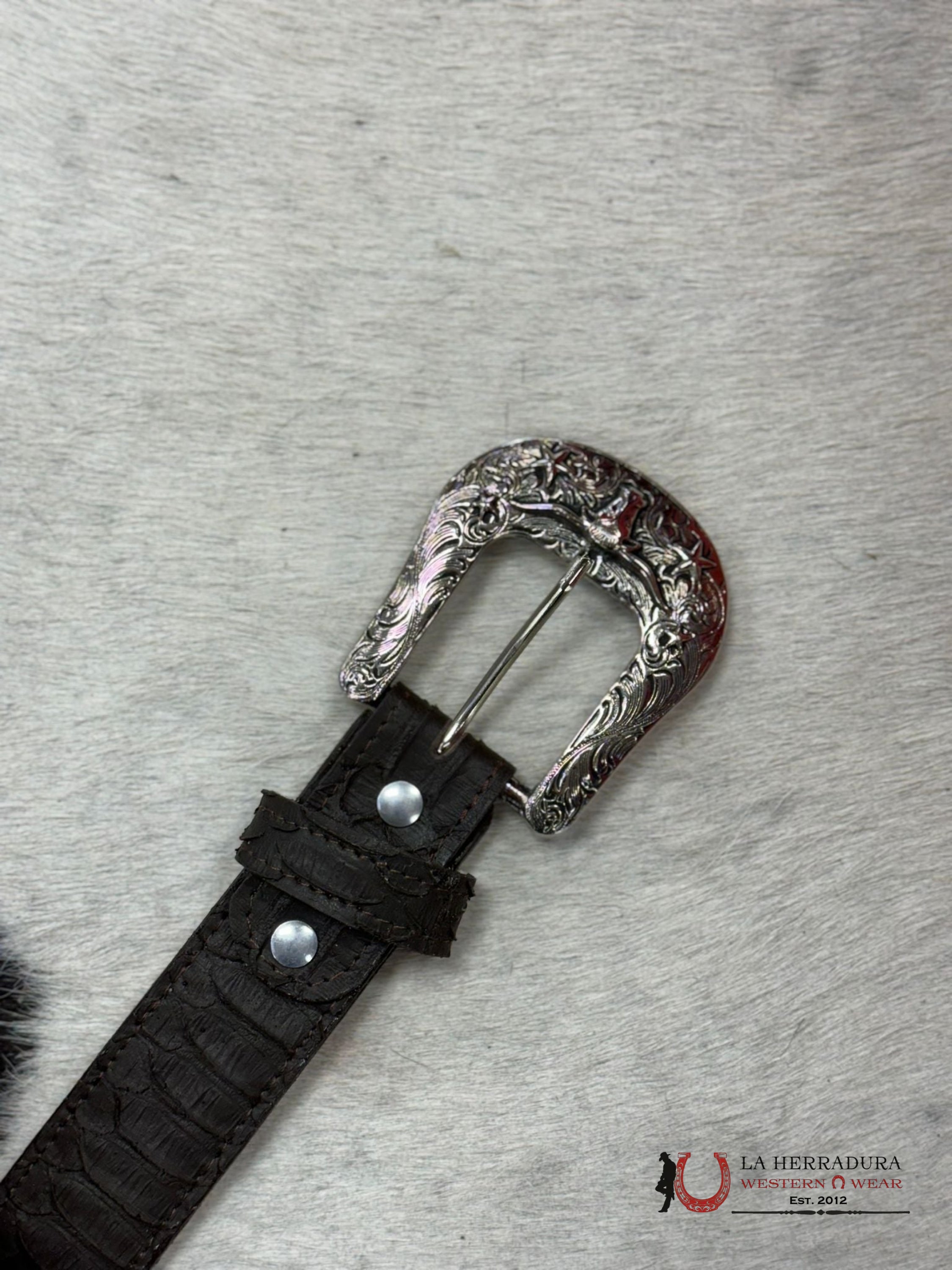 Cinto Rockem’ Print Python Brown Belt Cinturones Hombres