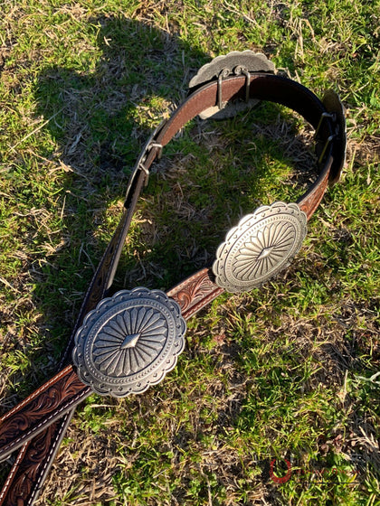 CINTURON PARA DAMA ARIAT CORCHOS PLATA DELGADO 0508