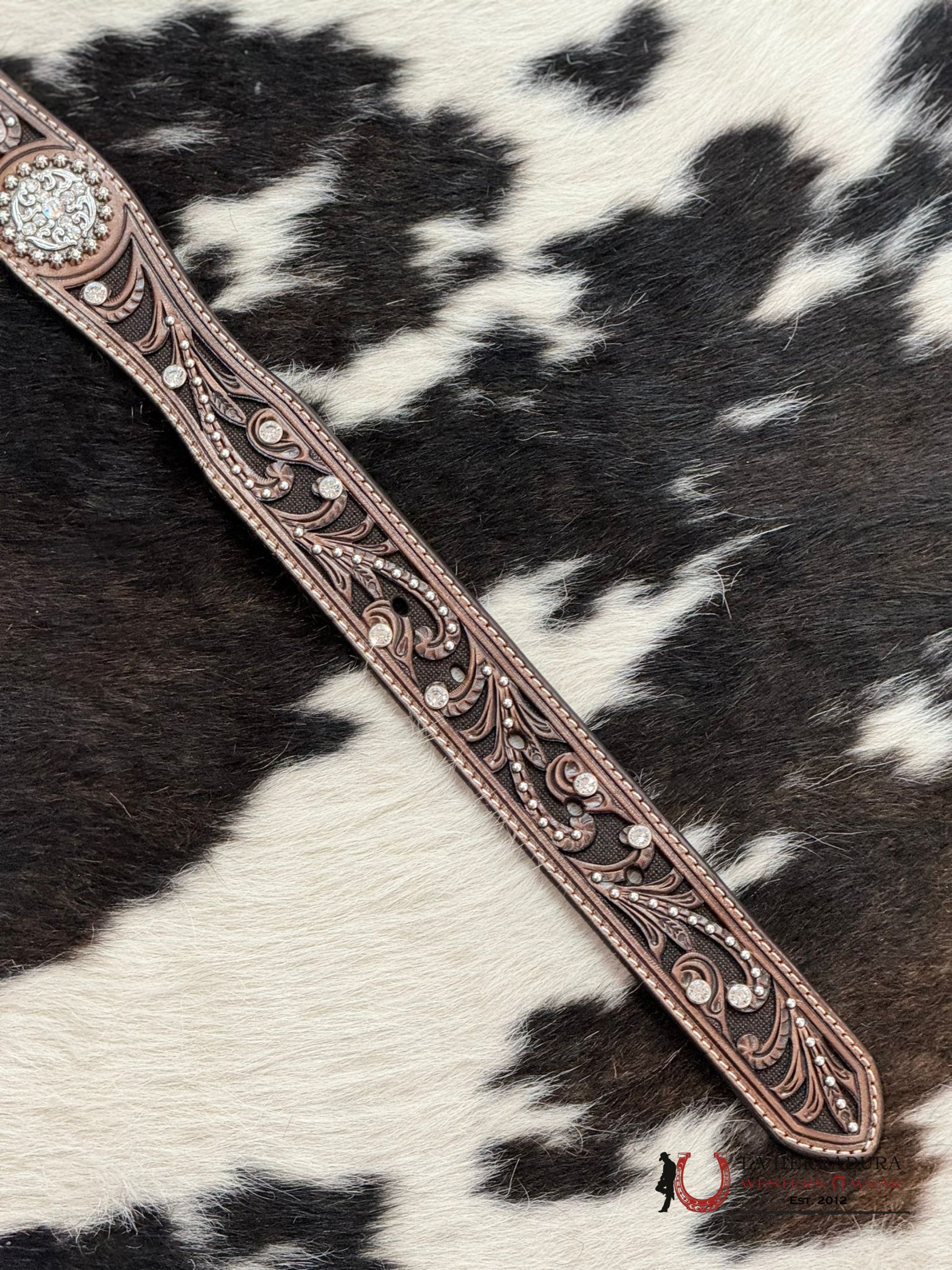 Cinturon Para Dama Ariat Flower All Stone Round Cinturones Mujeres