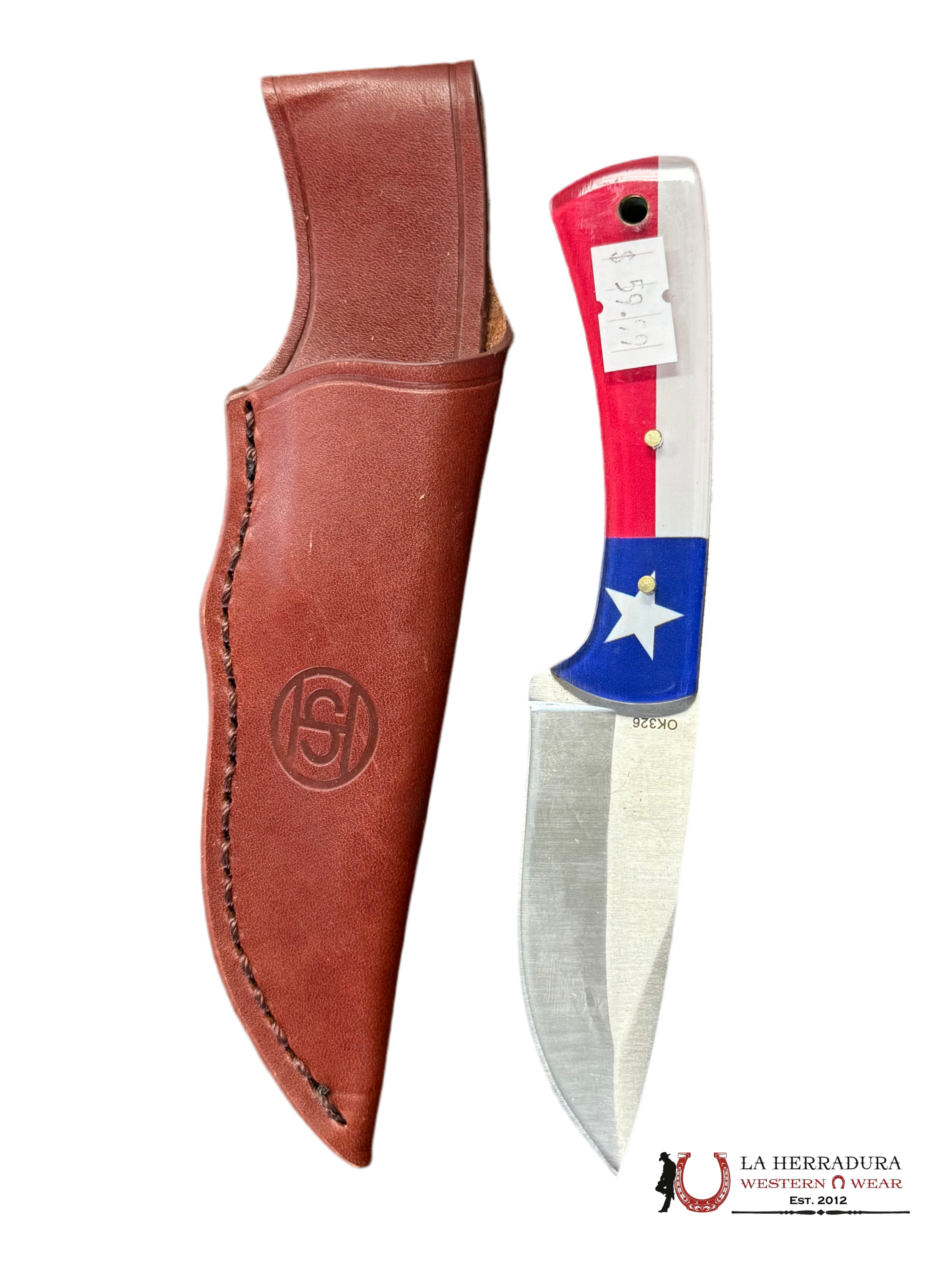 Circle sh cutlery Knife with white/red design ACCESORIOS