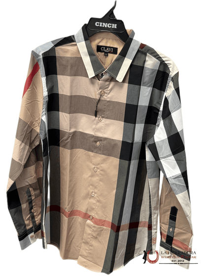 CLAVI KHAKI long Sleeve Shirt CJLS104