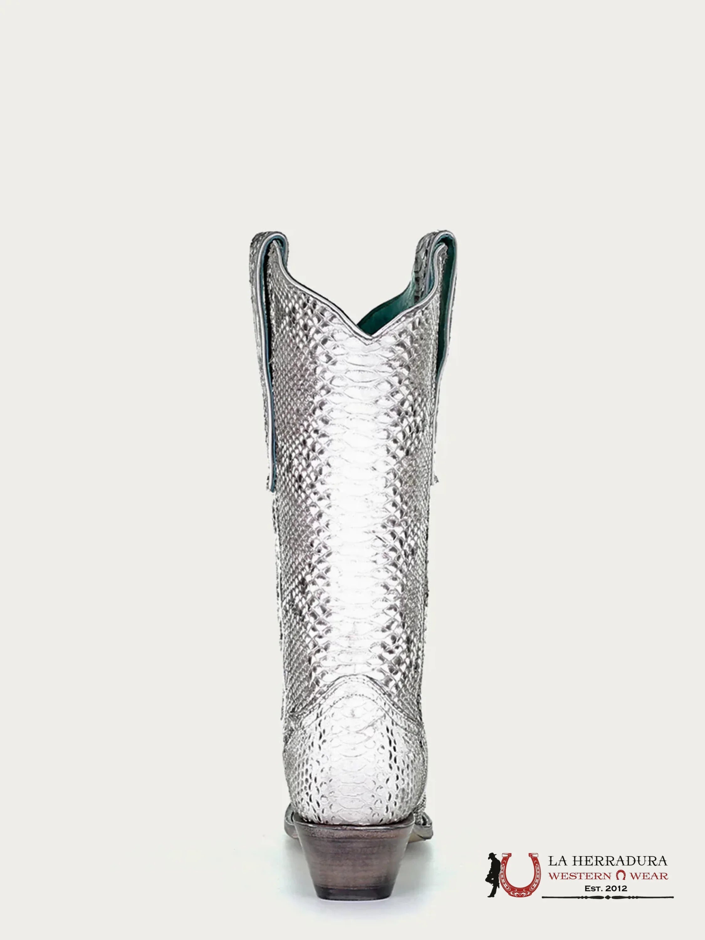 CORRAL LD NATURAL PYTHON POINT TOE-A3798 BOTAS MUJERES