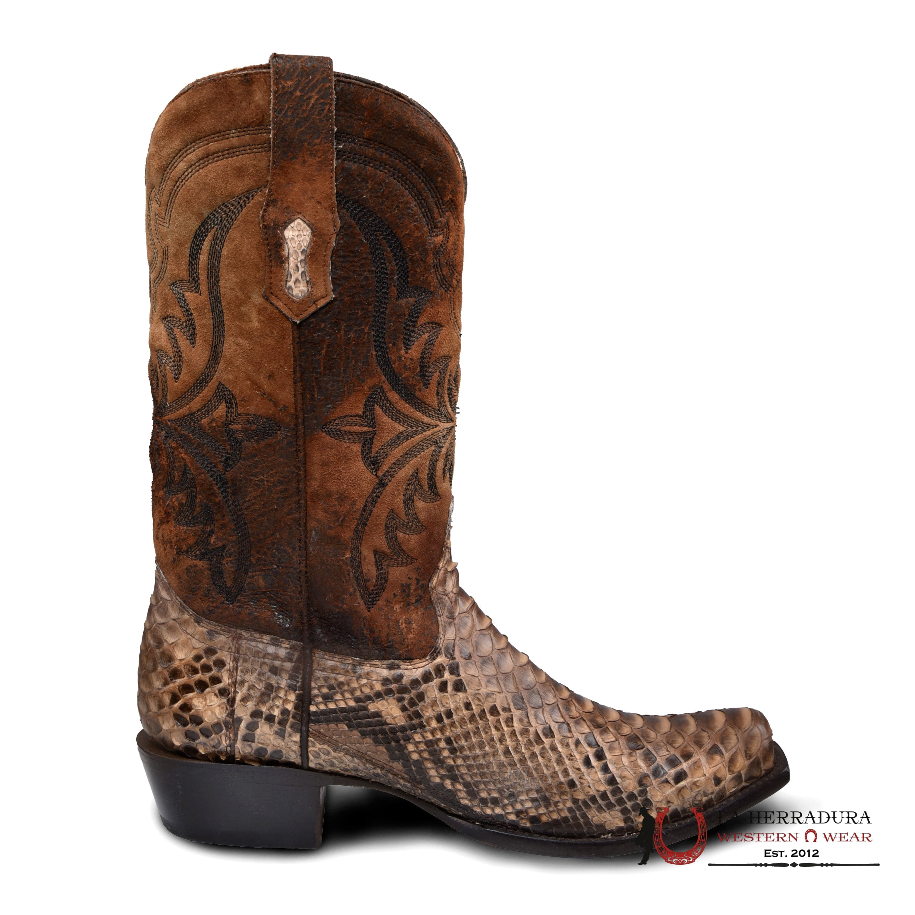 CORRAL MENS Python Embroidery Narrow Toe A4550 BOTAS HOMBRES