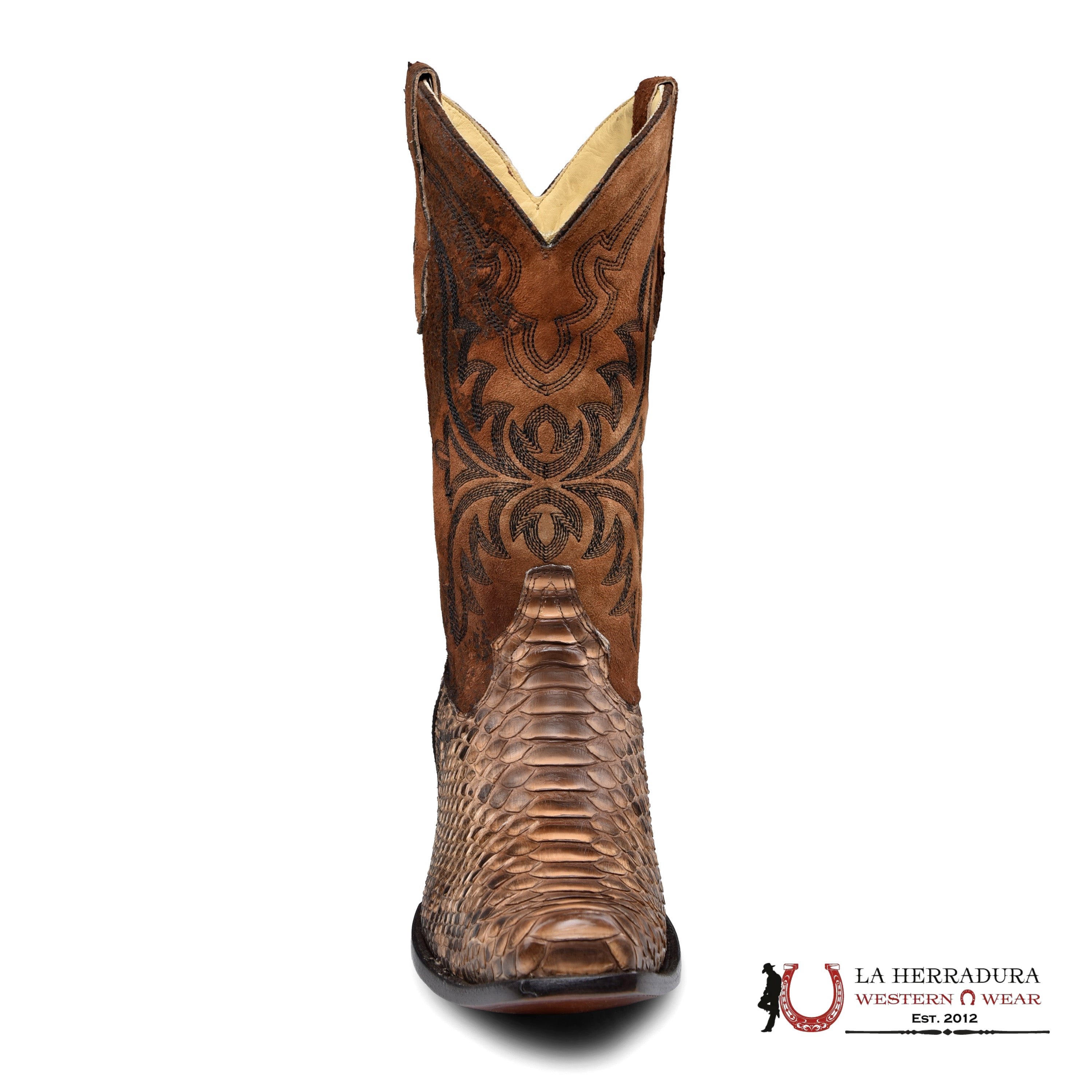 CORRAL MENS Python Embroidery Narrow Toe A4550 BOTAS HOMBRES