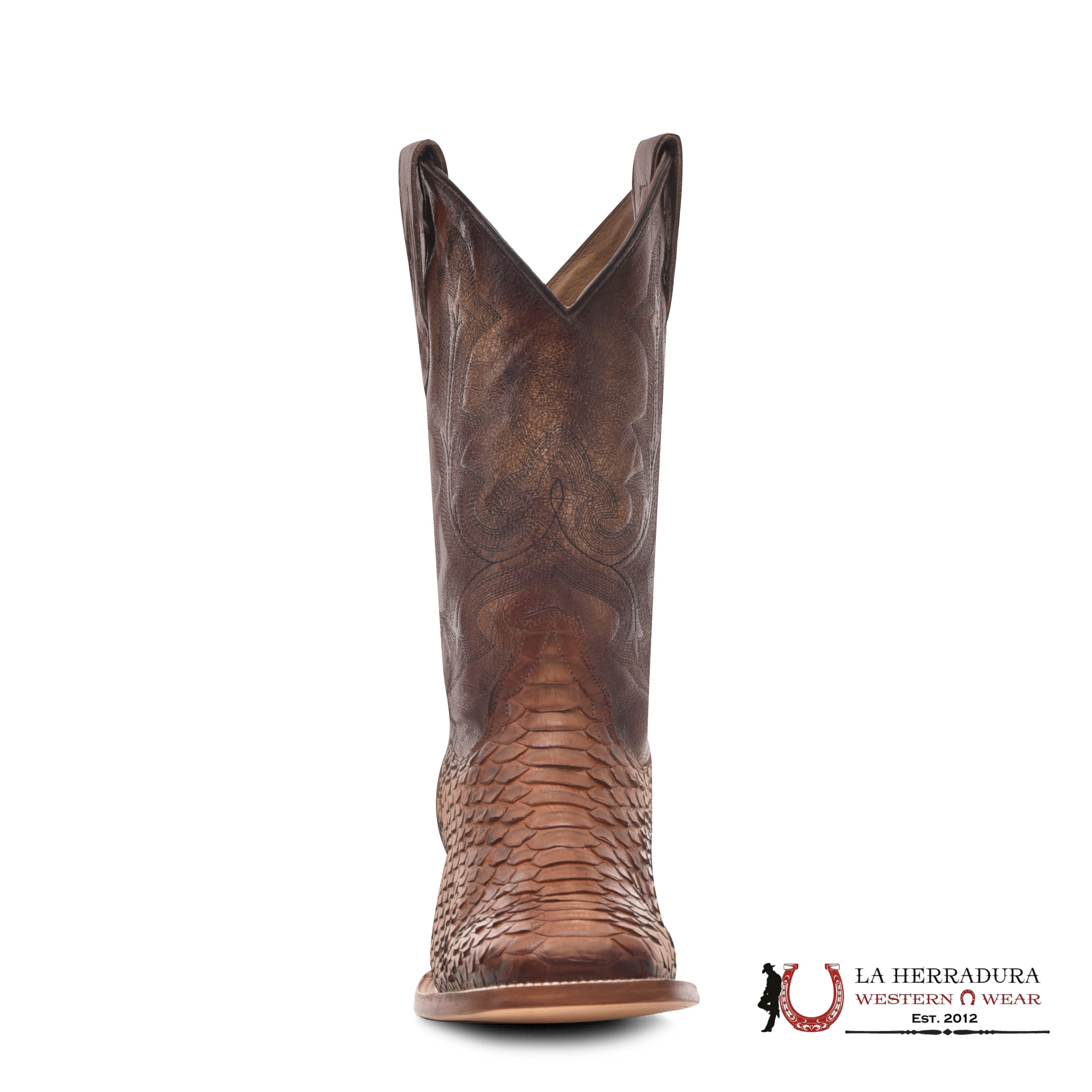 CORRAL MENS SAND SHEDRON PYTHON EMBROIDERY WIDE SQUARE TOE BOOT B5024 BOTAS HOMBRES