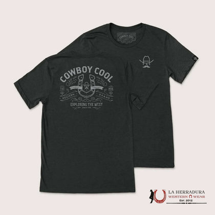 COWBOY COOL - BLACK HEATHER TSHIRT