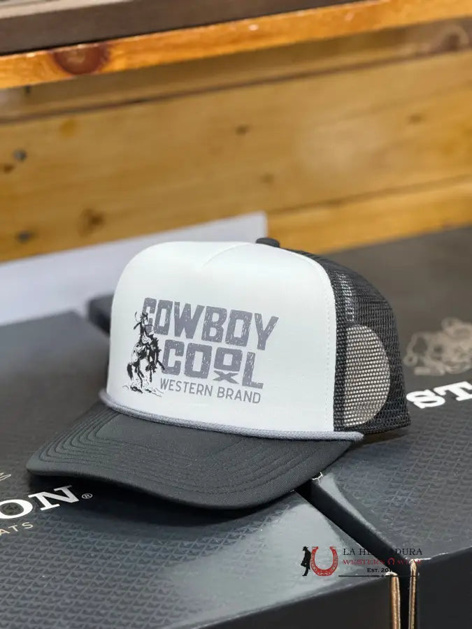 Cowboy Cool Logo Black / White Cap Caps Mens Gorras Hombres