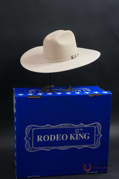 COWBOY HAT RODEO KING 100X SILVER BELLY TOP HAND MALBORO STYLE