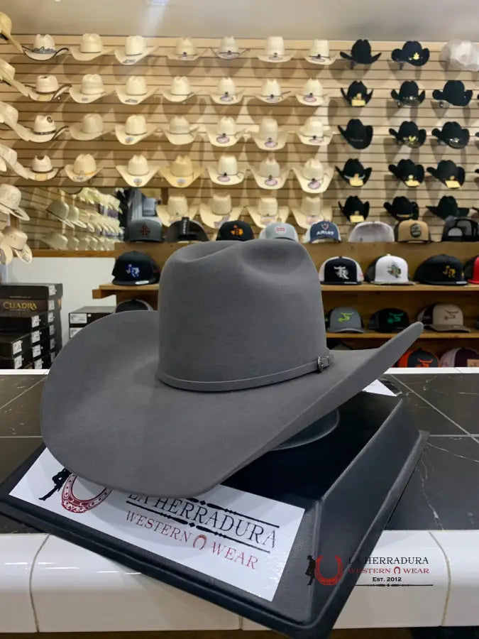 Cowboy Hat Rodeo King 7X Charcoal Malboro Clasica Open Crown Tejana