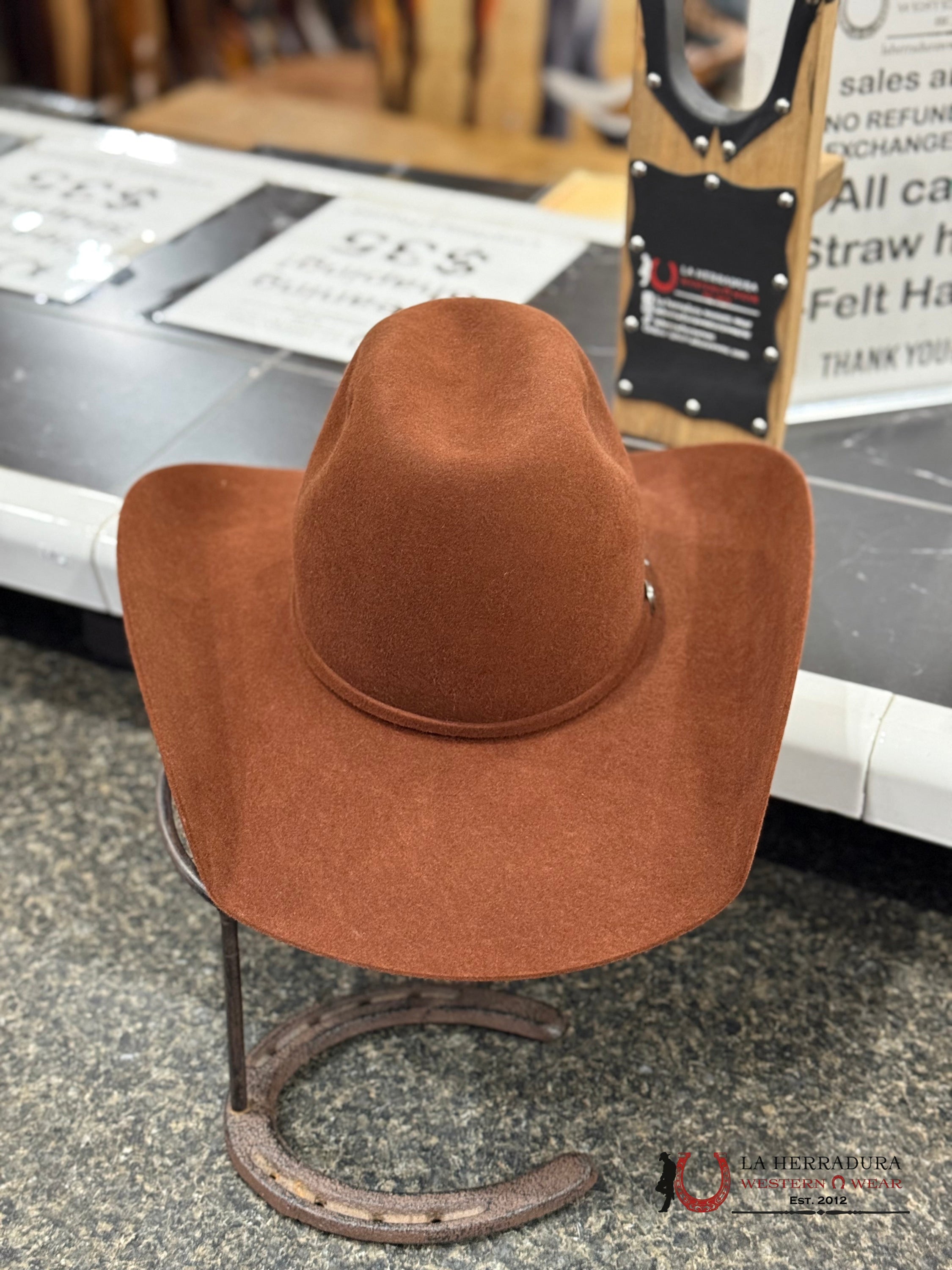 Cowboy Hat Rodeo King 7X Rust Tejana