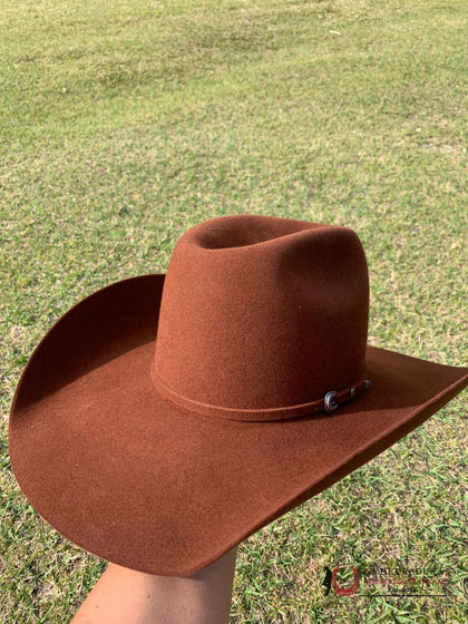 COWBOY HAT RODEO KING 7X RUST OPEN CROWN