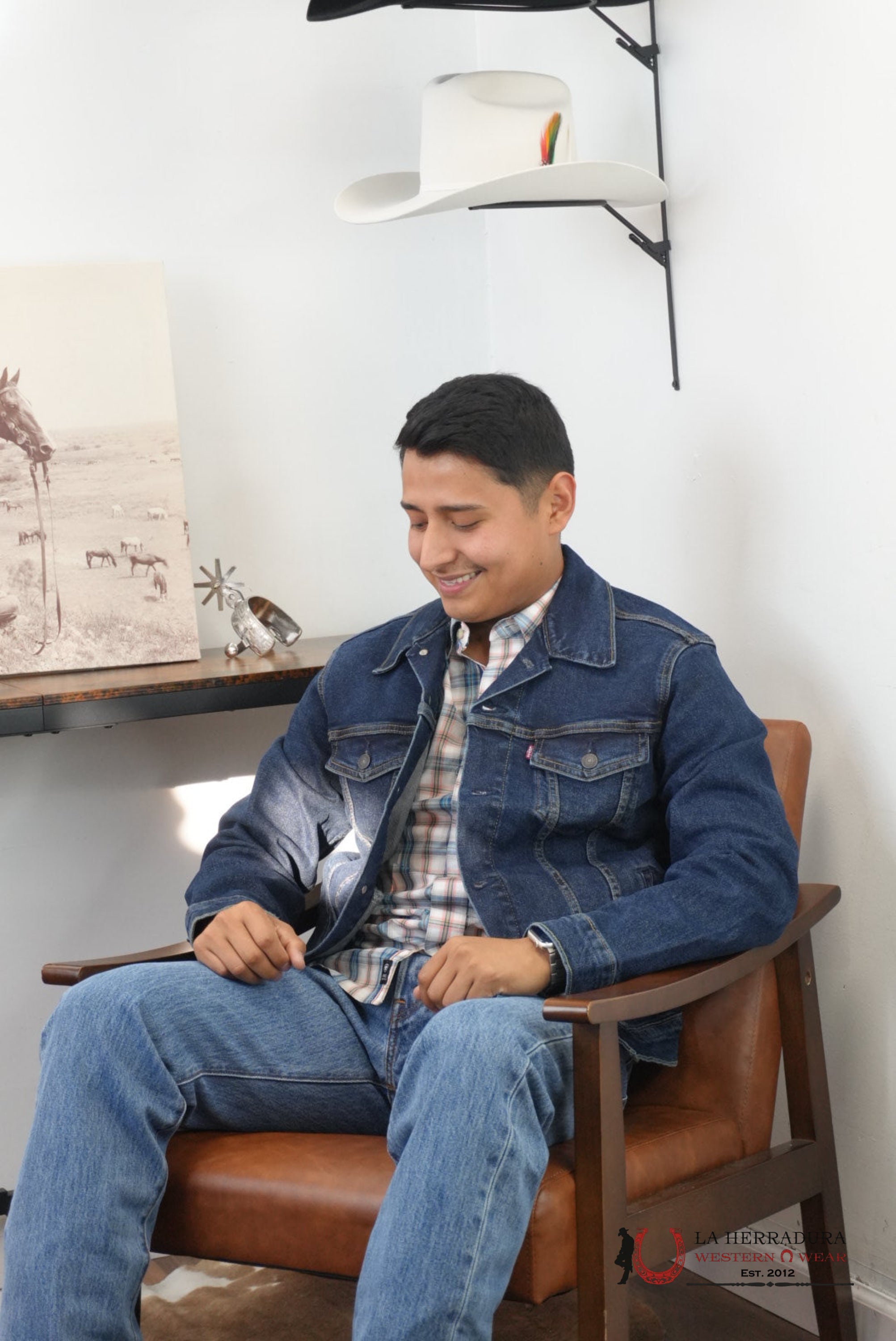 Cowboy Lev´s Dark Blue Trucker Jacket - 0322 ROPA HOMBRES