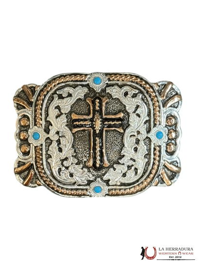 CRUMRINE CROSS HEBILLA CUADRADA DE DISEÑO OCCIDENTAL C10104