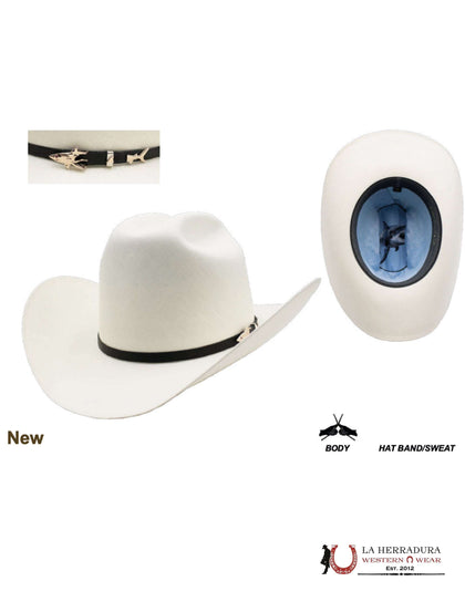 CUADRA 1000X SHARK IVORY STRAW HAT SINALOA STYLE