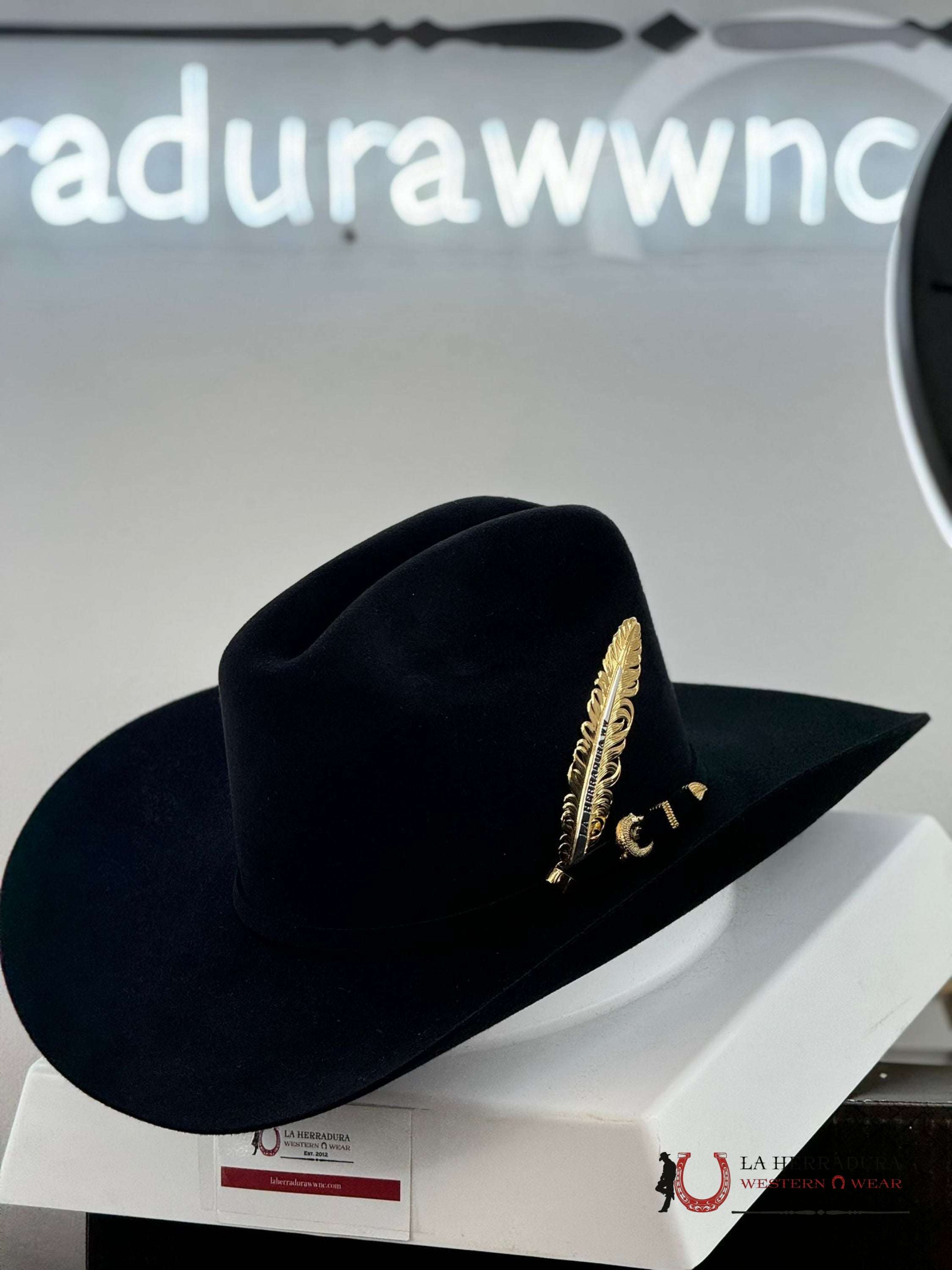 XHARATHORN ブラックメタル　BLACKL CUADRA 1000X THE KING BLACK FELT HAT