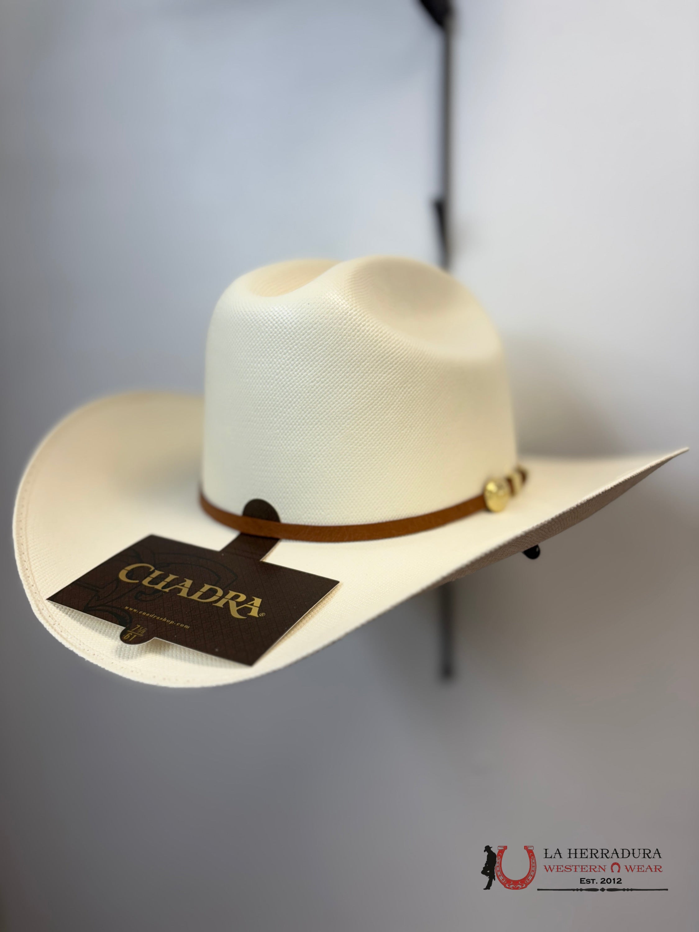 CUADRA 100X OSTRICK IVORY BRIM 4’’ HAT TEJANA