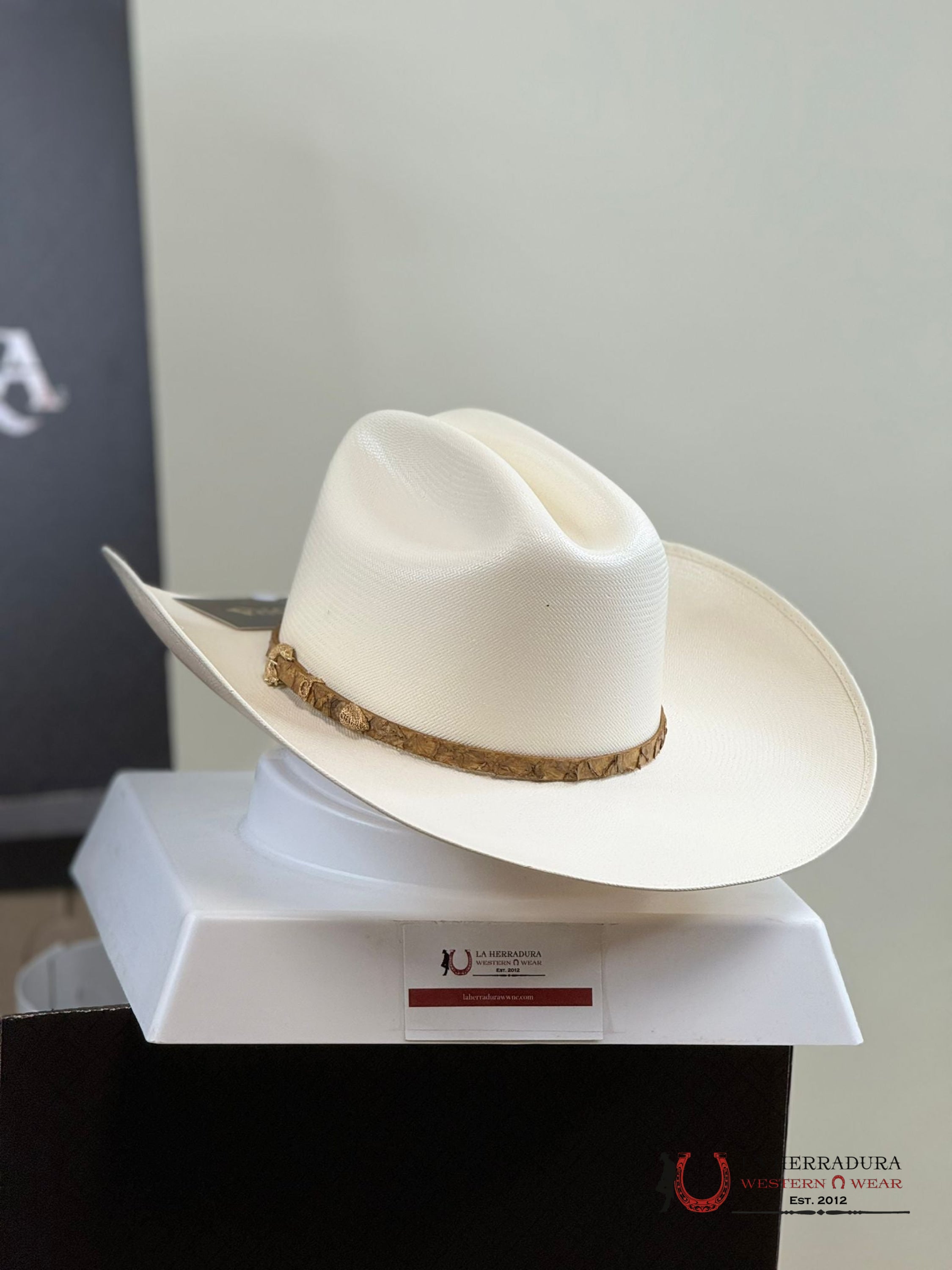 Cuadra 200X Fish Ivory Straw Hat Tejana