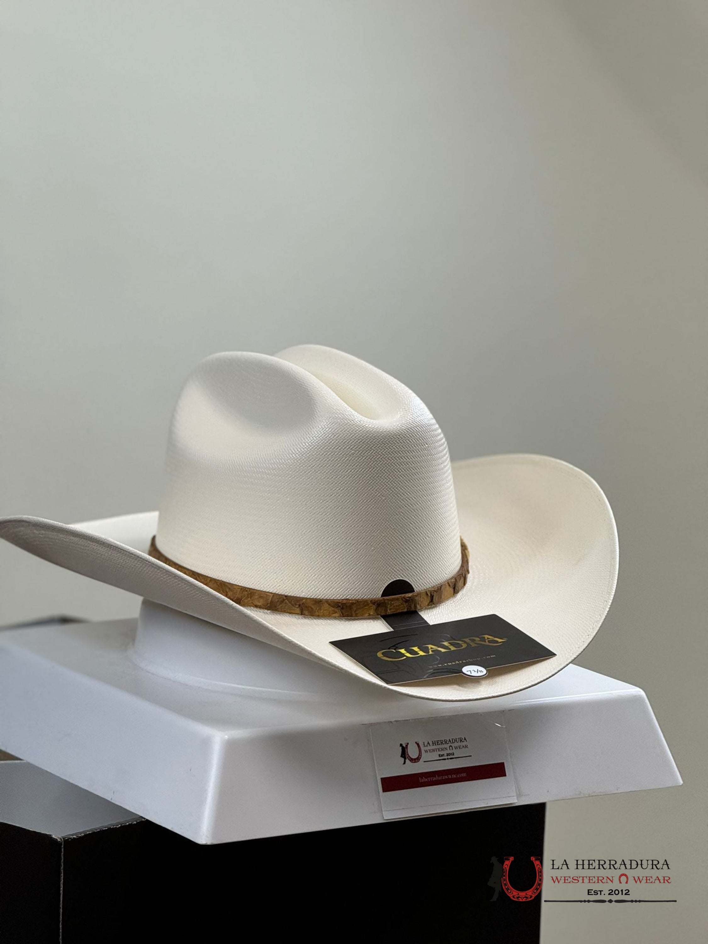 Cuadra 200X Fish Ivory Straw Hat Tejana