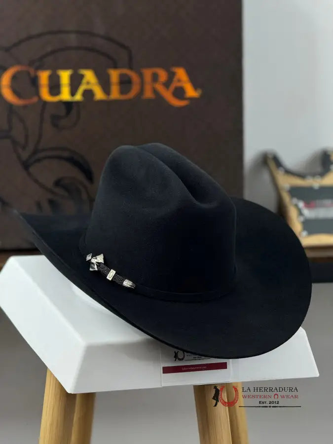 Cuadra 30X Stingray Black Felt Hat Tejana