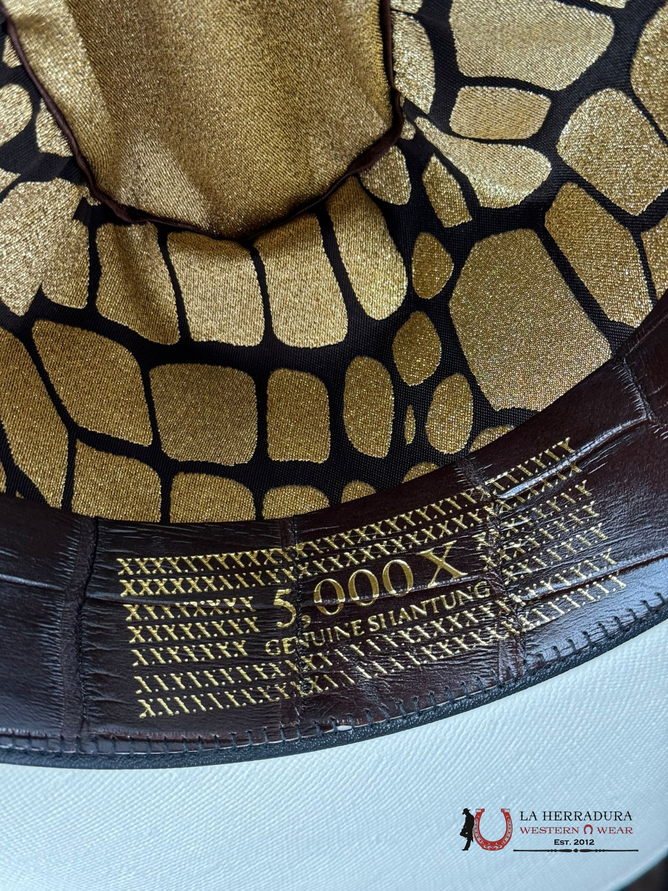 Cuadra 5000X King Ivory Alligator Straw Hat Tejana