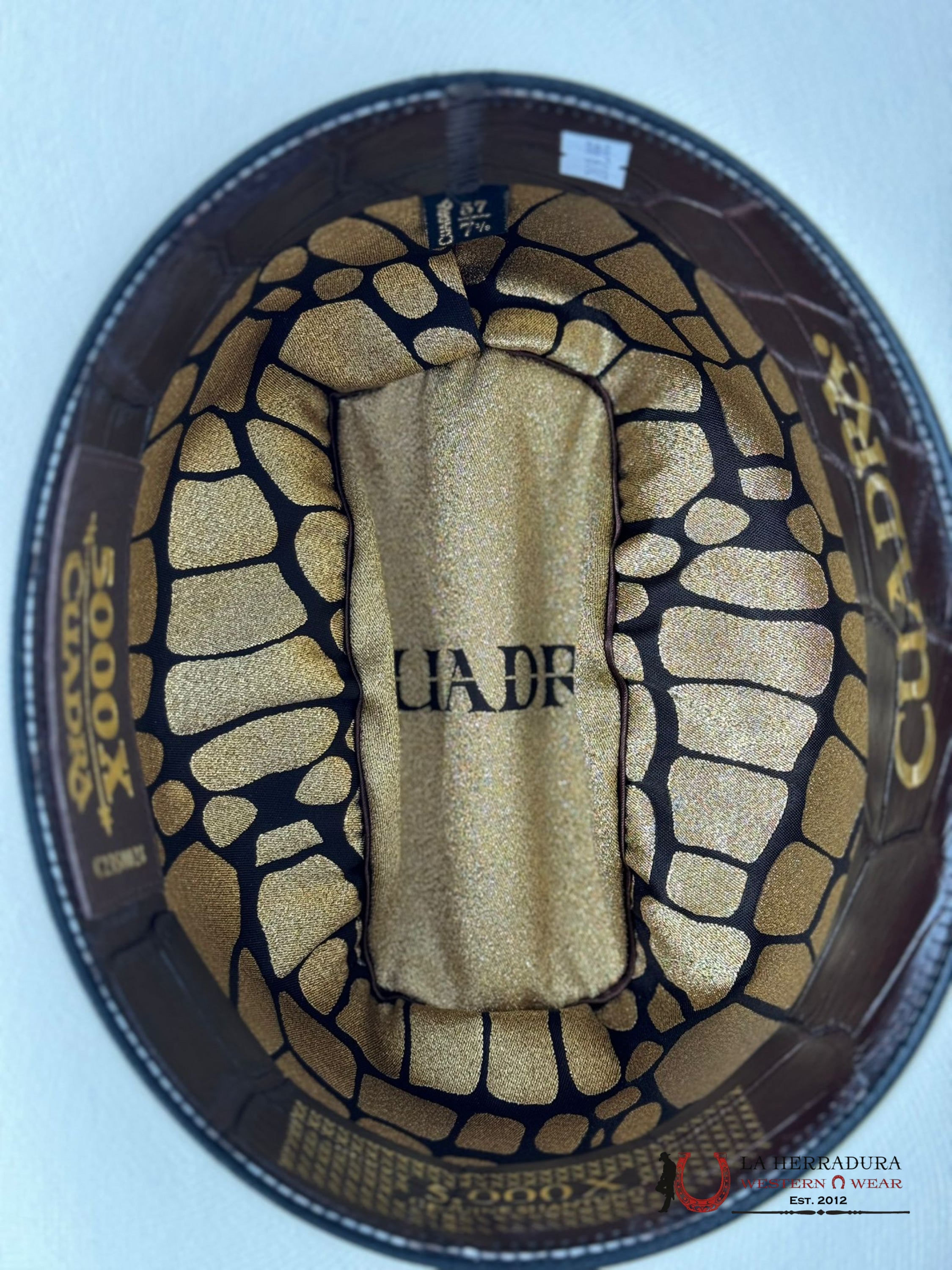 Cuadra 5000X King Ivory Alligator Straw Hat Tejana