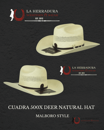 CUADRA 500X DEER NATURAL HAT MALBORO STYLE