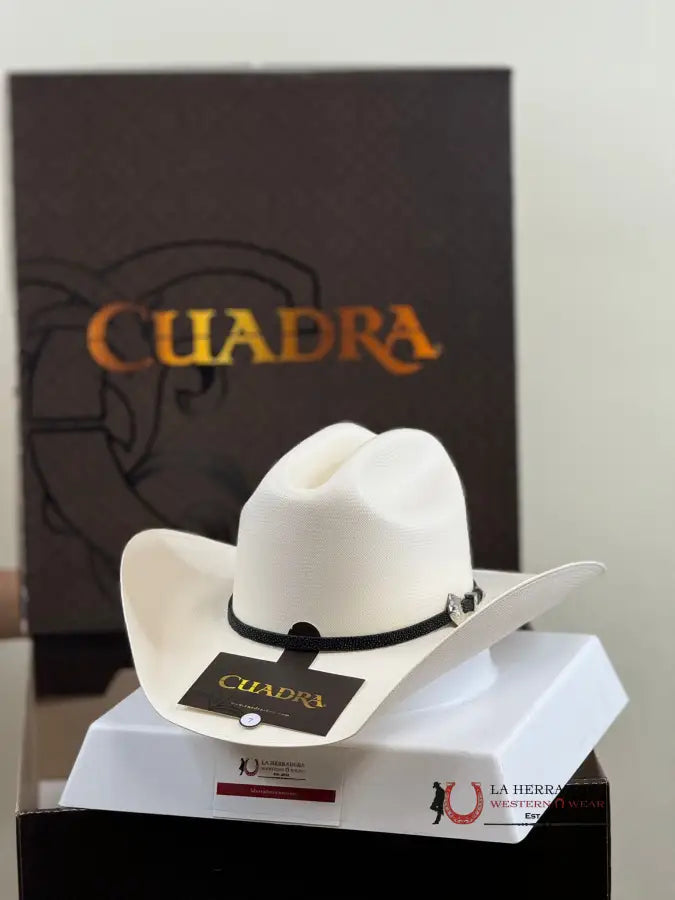 Cuadra 500X Stingray Ivory Straw Hat Tejana