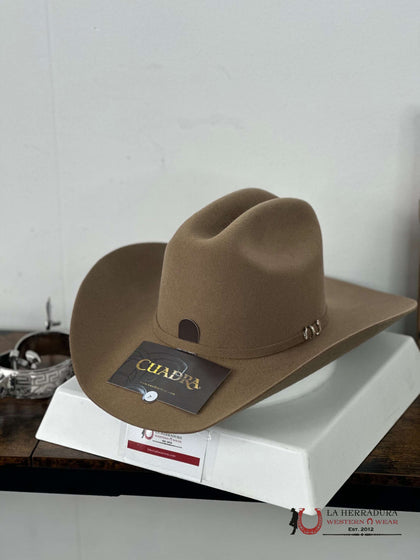 CUADRA 5X PYTHON CATTLEMAN FAWN FELT HAT