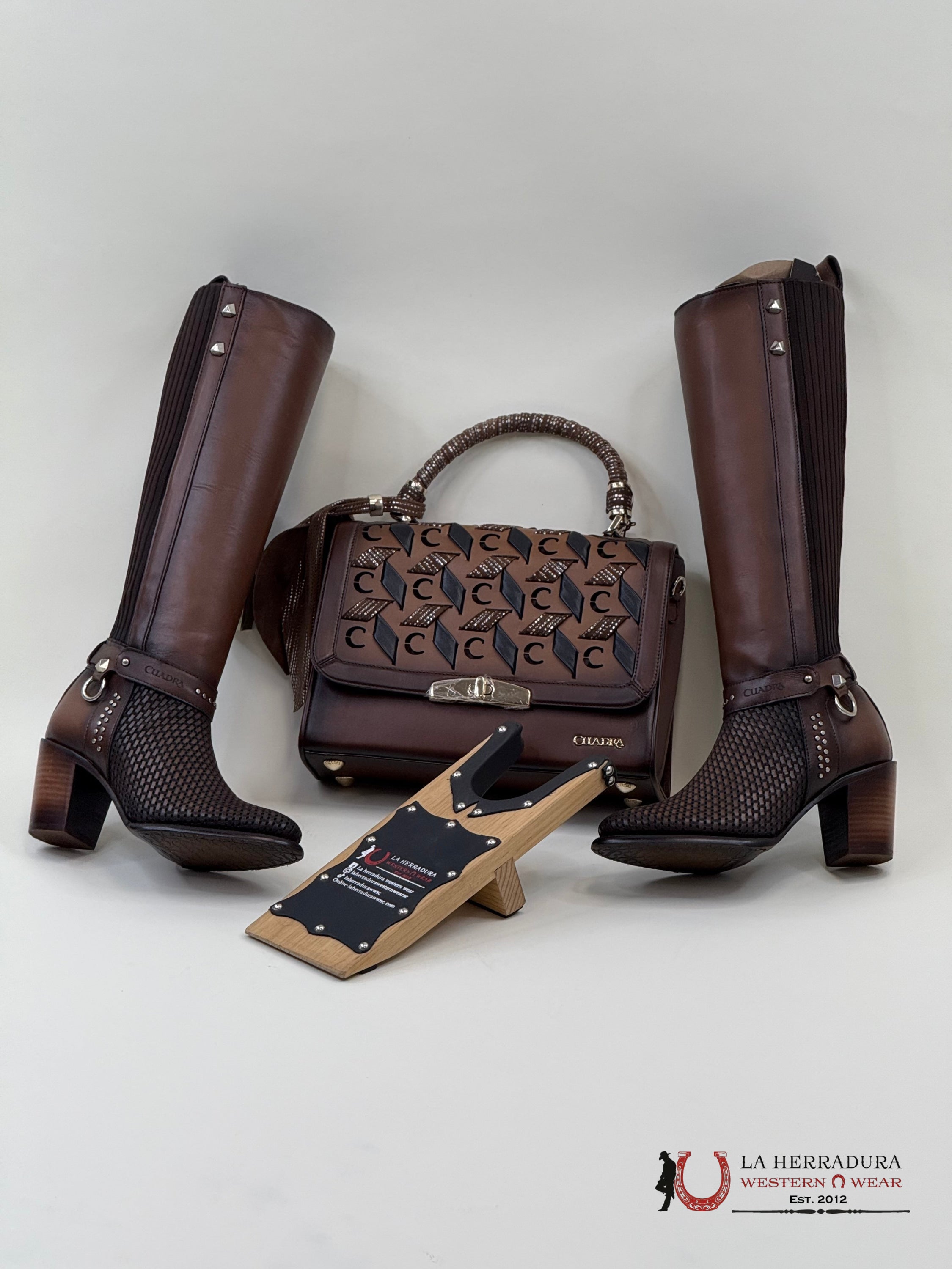 Cuadra Honey Leather Handbag Ropa Mujeres