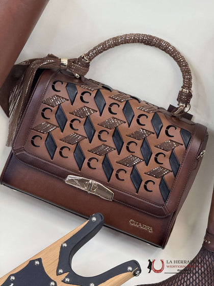 CUADRA AZTECA HONEY LEATHER HANDBAG DU635