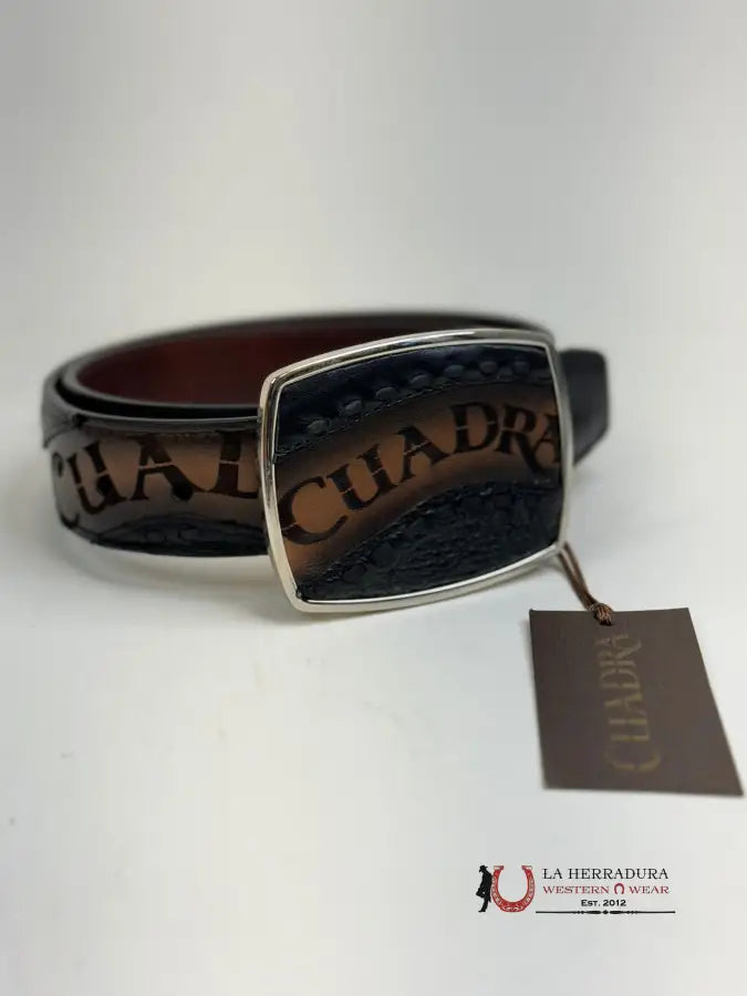 Cuadra Belt Res Castello Tobacco Laser & Woven Cinturones Hombres