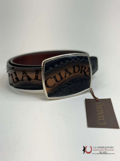 CUADRA BELT RES CASTELLO TOBACCO LASER & WOVEN