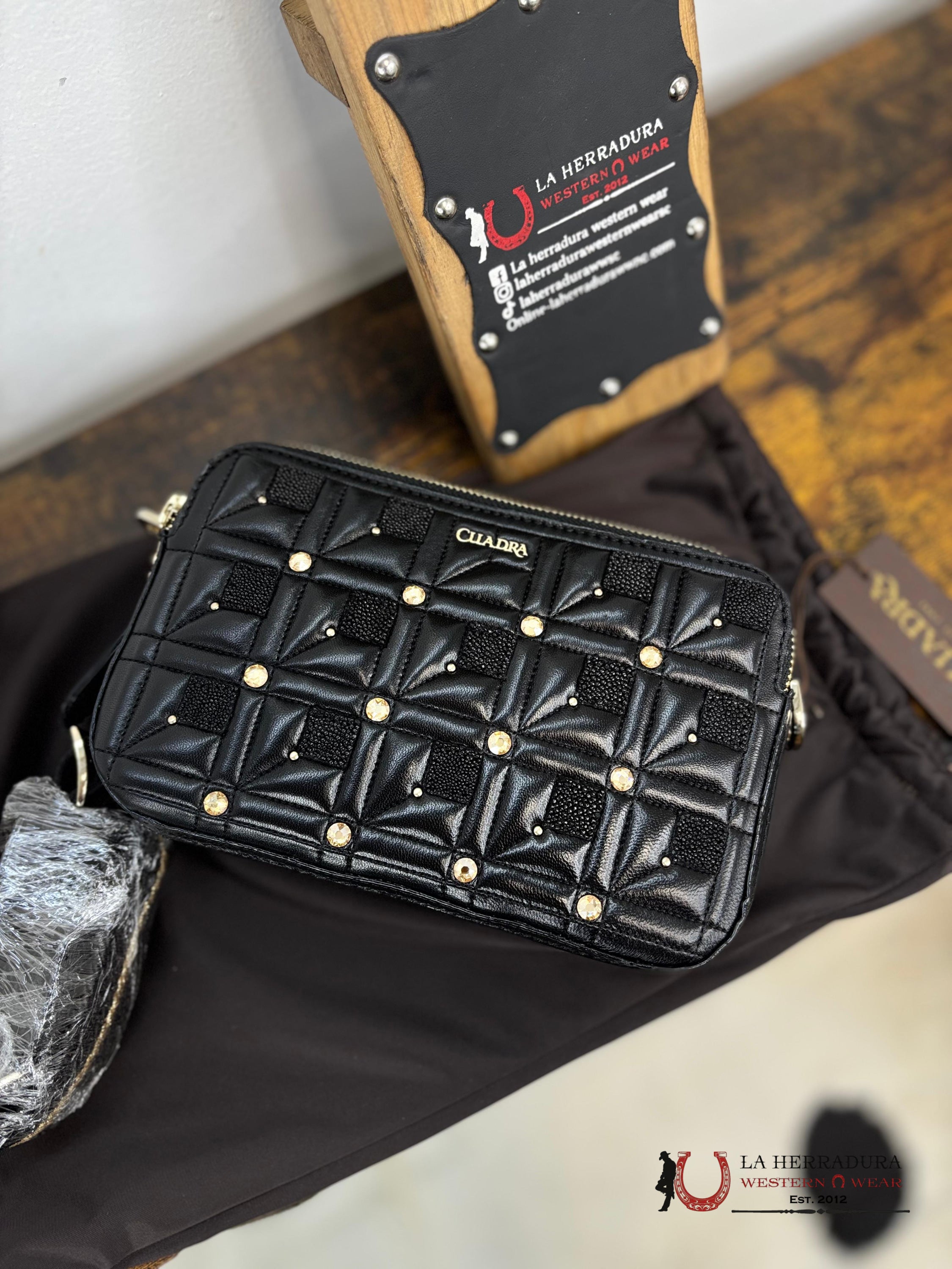 Cuadra Black Stingray Bag Ropa Mujeres