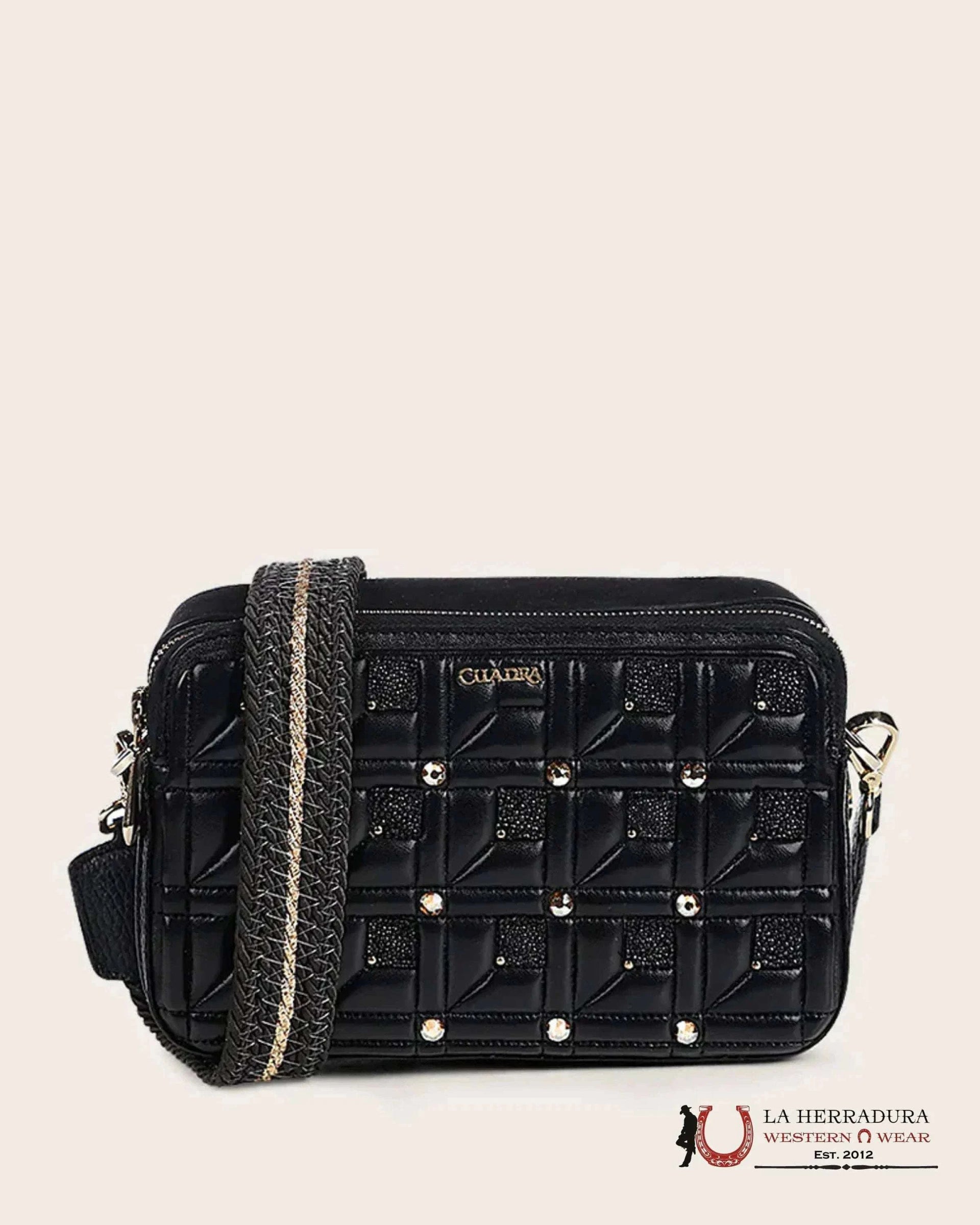 black leather ginny bunny backpack CUADRA BLACK STINGRAY BAG DU637