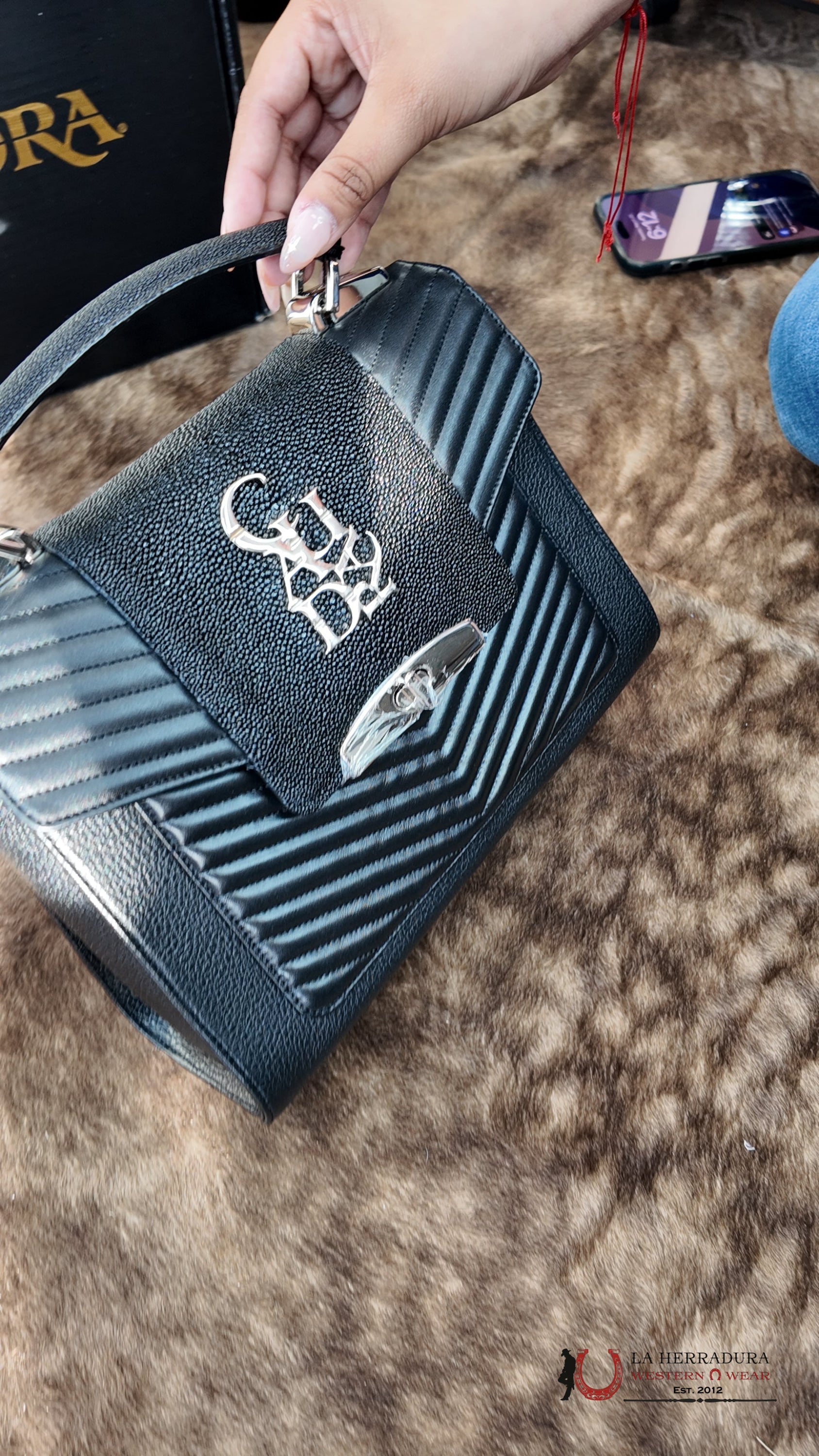 CUADRA Bolsa Mantarraya Negro Women ROPA MUJERES