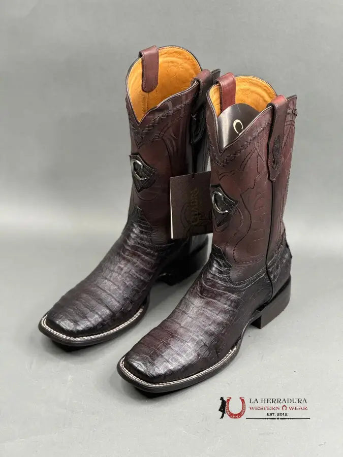 Cuadra Boot Fuscus Belly Blackcherry Square Toe Botas Hombres