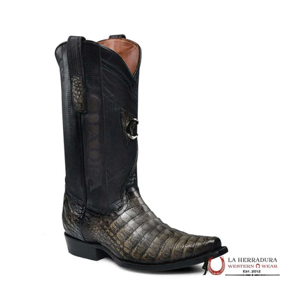 BOTA CUADRA FUSCUS LOMO VESTRE NEGRO ATLÁNTICO PUNTA SNIP TOE CU842