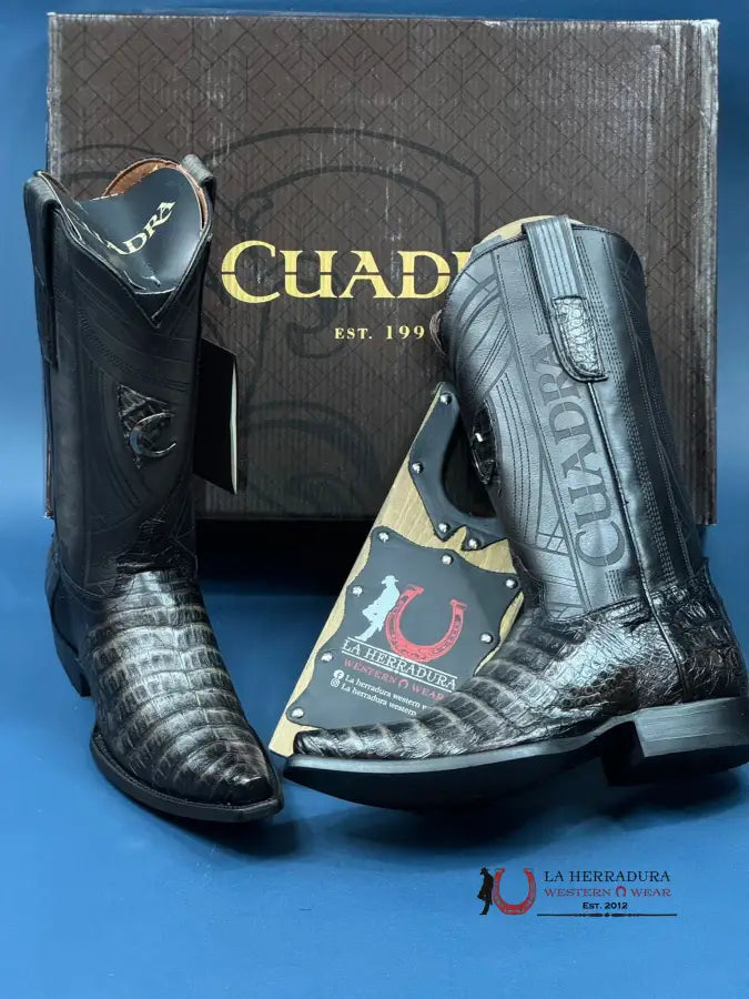 Cuadra Boot Fuscus Lono Belly Atlantic Black Sand Snip Toe Botas Hombres