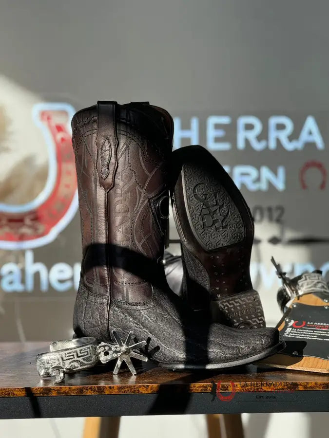 Cuadra Boots Elephant Black Elefante Botas Hombres