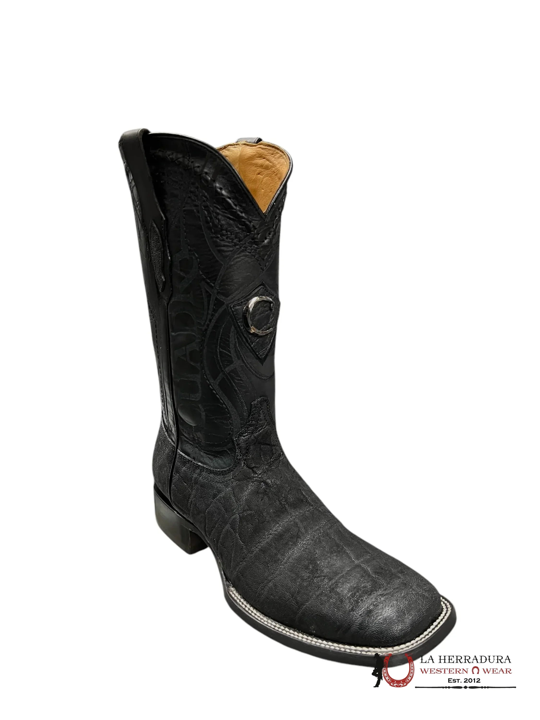 CUADRA BOOTS ELEPHANT BLACK ELEFANTE SQUARE TOE CU847 BOTAS HOMBRES