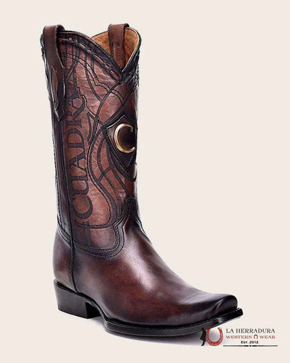 CUADRA BOOTS RES SILL DEL VASCO OVER CASTAÑO BROWN NARROW SQ TOE CU347