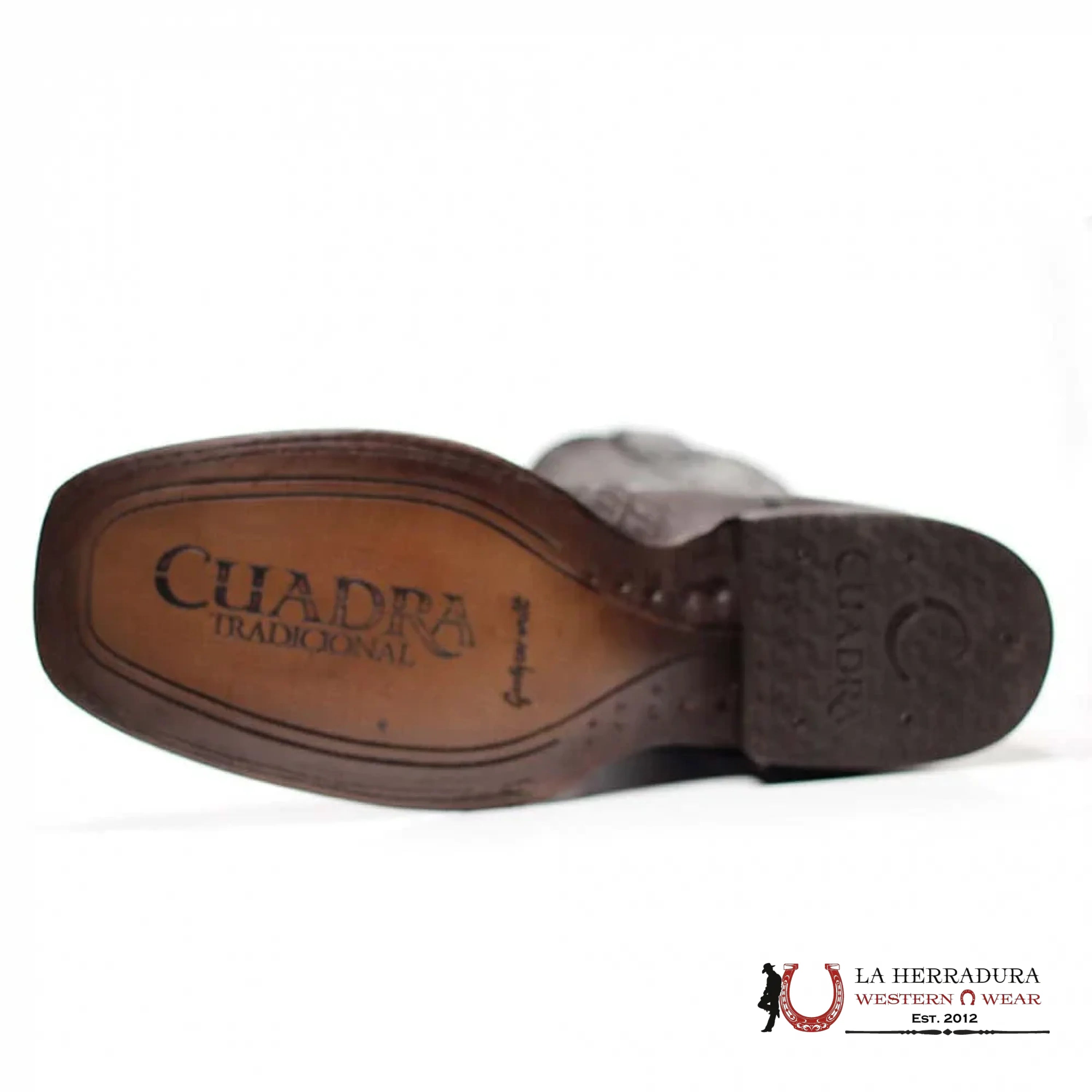 CUADRA BOOTS SQUARE TOE LASER SILLERO OVER BLACK LASER CU676 BOTAS HOMBRES